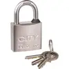 Iseo City ISO - Cadenas anse Inox - Corps nickelé satiné et joint d'étanchéité