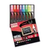 Uni-Ball Boîte de 8 marqueurs craie Pte conique moy. CHALK Marker PWE5M/8 1,8 - 2,5mm Assorti