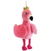 Cijep Jemini peluche/sac pyjama Flamingo 42 cm rose junior