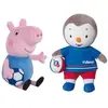 JEMINI Peppa pig T'CHOUPI Lot de 2 peluches foot +/- 17 cm