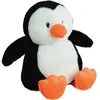 Peluche bouillote Pingouin Jemini Blanc 19 cm 024031S