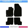 DACIA Tapis de voiture - Sur Mesure pour SANDERO (2018 - 2020) - 4 pièces - Tapis de sol antidérapant pour automobile