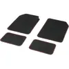 DBS Tapis (4 pièces) De Voiture Moquette Universels Ganse Bicolore Rouge