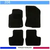 Peugeot Tapis de voiture - Sur Mesure pour 208 (2012 - 2019) - 4 pièces - Tapis de sol antidérapant pour automobile