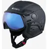 Cairn Helios Evolight NXT - Casque ski avec visière enfant Mat Black 57-59 cm