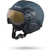 Cairn Helios Leather Evolight NXT - Casque ski avec visière Pine 55-57 cm