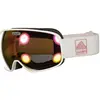 Masque Cairn Magnetik blanc avec lentille miroir SPX3 fuchsia