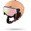 Cairn - Rise Visor Pure Cat 3 - Casque ski avec visière Mat Peach - 56...