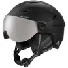 Cairn Electron Visor J - Casque ski avec visière enfant Mat Black 49-51 cm
