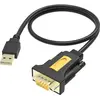 Vision TC-USBSER adaptateur et connecteur de câbles USB-B 9-pin D-sub Noir
