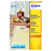 AVERY Boite de 25 Etiquettes laser enlevable 21x29,7 cm