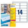 Etiquette laser Avery invisible 99.1x38.1 - boite de 350