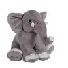 Peluche - Gipsy Toys - Eléphant Assis - 50cm Gris