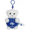 Porte-clés Gipsy Ours FFF 13 cm Blanc et Bleu