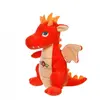 Peluche Musicale Dragon - 17 Cm Orange