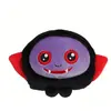 Peluche Squishimals Halloween Vampire Gipsy Toys - 10 cm - Rouge, Violet & Noir