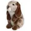 Gipsy Toys - Lapin Bélier - Peluche - 18 cm - Marron