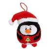 Peluche - Pingouin - Bouille De Noël Sonore 13 Cm Noir