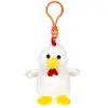 Porte-clés En Peluche Coq Easter 8 Cm Blanc
