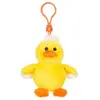 Porte-clés En Peluche Canard Easter 8 Cm Blanc