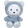 Peluche Ours Hoody Pets - GIPSY TOYS - Bleu, 24 cm