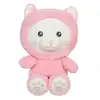 Peluche Chat Hoody Pets - GIPSY TOYS - Rose, 24 cm