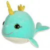 Peluche sonore - GIPSY - Bella Bloo Friends narval - 30 cm - Bleu turquoise