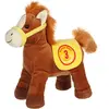 Gipsy Toys - Race Poneez Sonore n°3 - 22cm - Marron Dossard Jaune