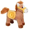 Gipsy Toys - Race Poneez Sonore n°4 - 22cm - Marron Dossard Jaune