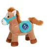 Gipsy Toys - Race Poneez Sonore n°5 - 22cm - Marron Dossard Bleu