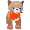 Gipsy Toys - Fun Kitties Sonores - 17 Cm - Marron Clair Foulard Orange Marron