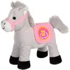 Gipsy Toys - Race Poneez Sonore N°12 - 22cm - Gris Dossard Rose Beige