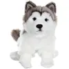 Peluche Chien Husky - Gipsy Toys - Assis, 25 Cm Gris