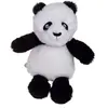 Peluche - Panda - Econimals 15 Cm Noir
