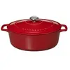 Chasseur - cocotte ovale en fonte émaillée 33cm rouge - puc473303