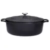 Cocotte ovale en fonte émaillée 33cm noire sublime Chasseur puc473301