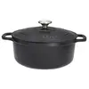 Cocotte en fonte émaillée 28cm noir Chasseur puc472801