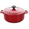 Cocotte - CHASSEUR - PUC472458 - Fonte émaillée - 24 cm - Rubis - 3,8 L