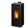 Poêle à granulés - INVICTA - P641814 - Noir - 10 kW - Rendement 85% - Classe A+