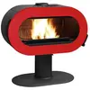 Poêle à Bois Invicta Fifty Plus Sur Pied Rouge P648057