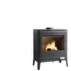 Invicta Poêle à bois en fonte "Kazan" - 65,2 x 37,2 x 76,8 cm - 9 kW - Anthracite