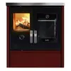 DEVILLE cuisinière bois Melisse 75 bordeaux 8 kW buches de 50 cm - C086AA03