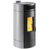 Invicta Poêle à Granulés "Lodi 8 " étanche - 3,1 à 8 kW - Wifi - Gris