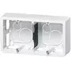 LEGRAND cadre 4 modules avec support profondeur 40mm mosaic gris - horizontal