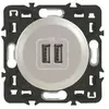 LEGRAND Prise double chargeur USB Céliane + enjoliveur
