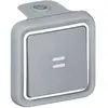LEGRAND Poussoir avec voyant Plexo complet - Gris
