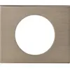 LEGRAND Plaque Céliane finition métal pour 1 poste - Inox brossé