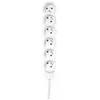 LEGRAND Rallonge multiprise standard 6x2 P+T cordon 1,5 m blanc et gris