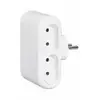 BARRITOS Legrand Fiche multiprise 4 prises de courant 2P 6A 230V avec sorties latérales - blanc - 050650