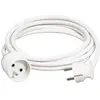 Rallonge électrique blanche 2P+T - Câble 3G1,5 mm² - 5 m - Legrand